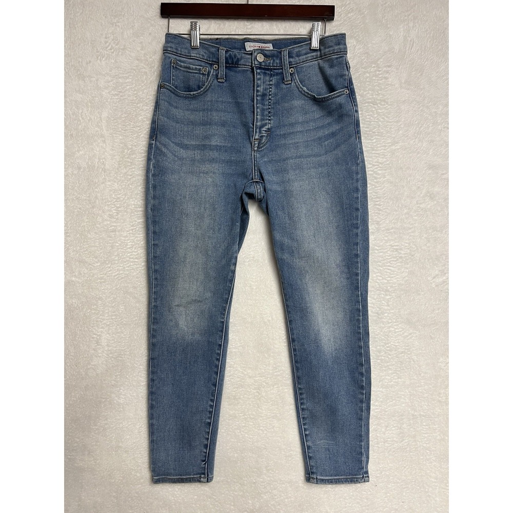 Lucky Brand High Rise Skinny Jeans Women's 10/30 Light Wash Stretch Denim